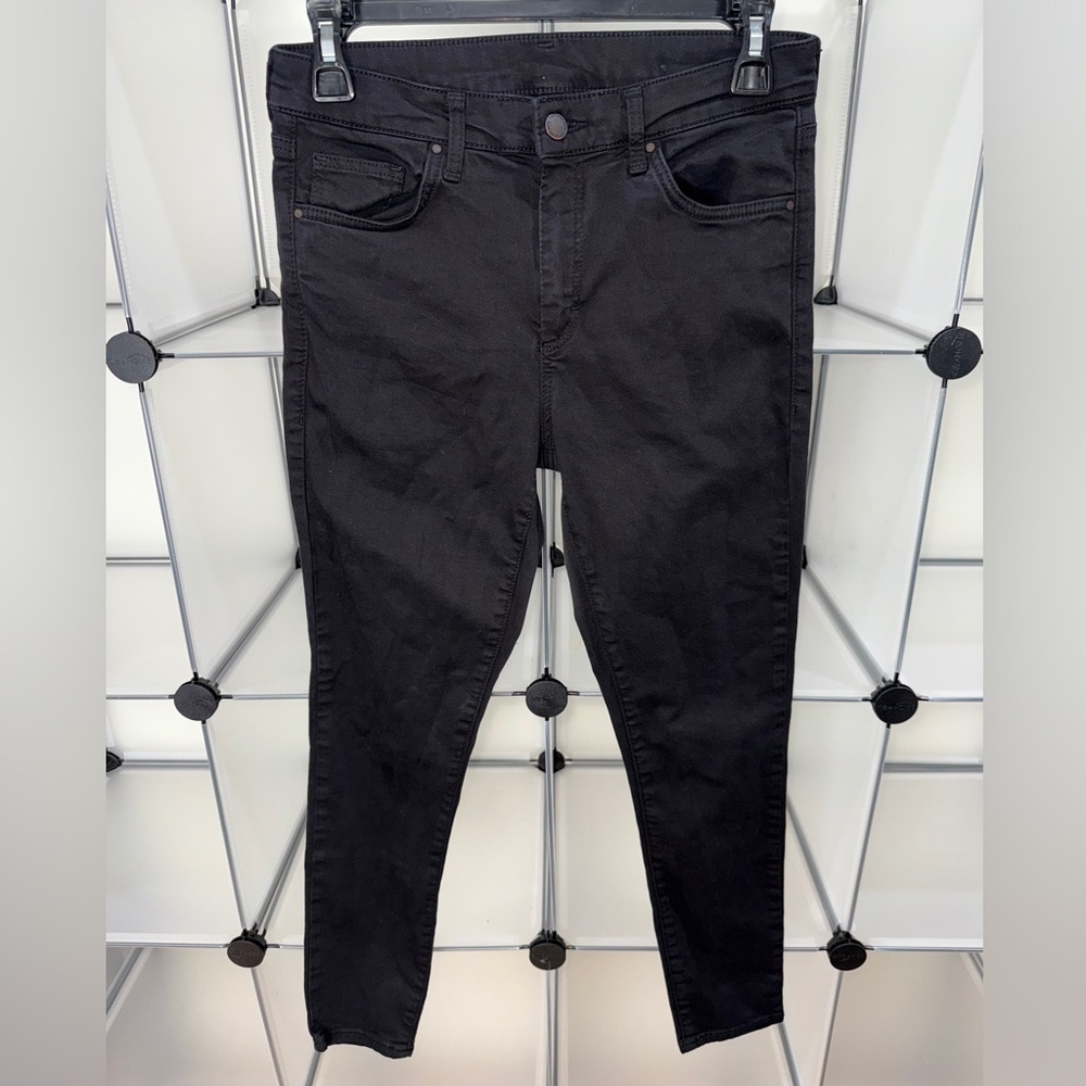 Topshop Women's High Waist Skinny Jeans Black Size 28